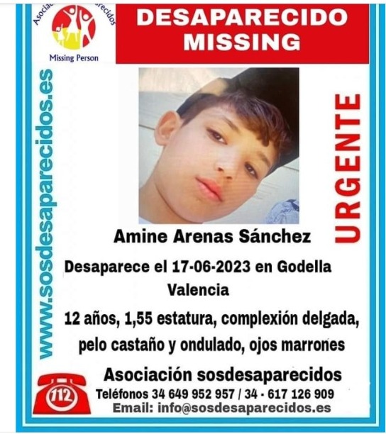 Desaparición Godella niño 17 junio sábado